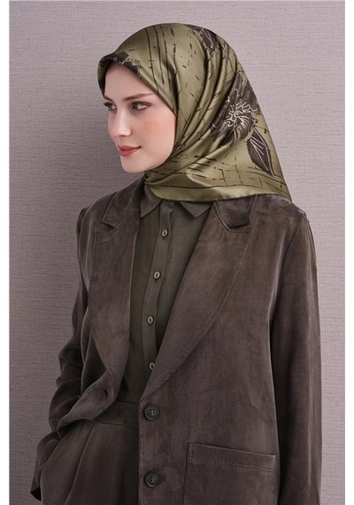 Armine Saf İpek Twill Eşarp 9617d 32 Bal Köpüğü
