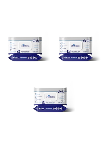 Dr. Pedical - Vücut Temizleme Mendili Xlarge 50'li 3 Paket XL
