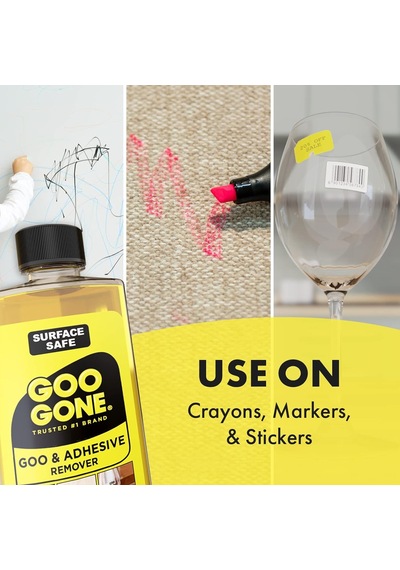Goo Gone Orijinal Yapışkan Sökücü - 4 Ons - Yüzey Güvenli Yapışkan Sökücü Etiketleri Çıkartmaları Çıkartmaları Kalıntı Bant Çiğneme Gres Katran Diğer