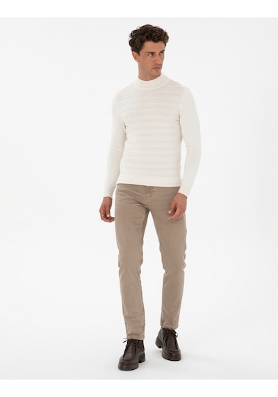 Pierre Cardin Erkek Ekru Kazak /triko 50315751-vr019 Ekru