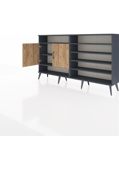 Arges Konsol 7 Raflı 2 Kapaklı 176x30x99 Antrasit-çam/aytaşı Antrasit-çam/aytaşı Arges Konsol 7 Raflı 2 Kapaklı 176x30x99 Antrasit-çam/aytaşı Antrasit-çam/aytaşı