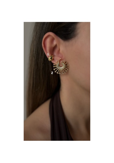1 Numaralı Gold Earcuff Earcuff 1çift Altın Altın
