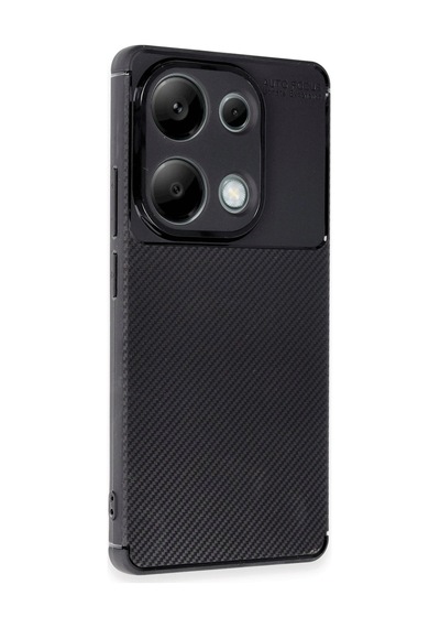 Uryport Xiaomi Redmi Note 13 Pro 4g Kılıf Auto Focus Karbon Kapak - Siyah