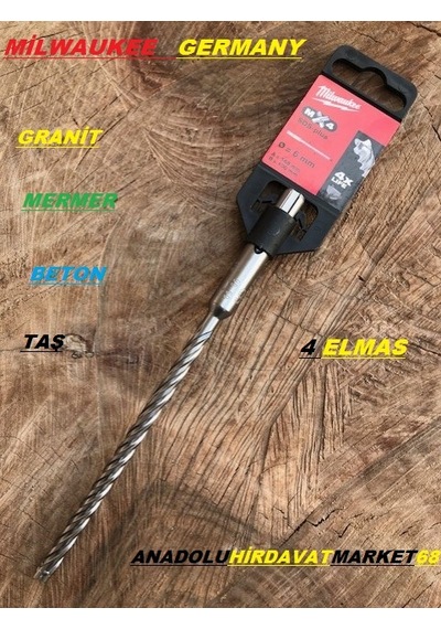 Milwauke 6*165 Beton Delme Ucu Mermer Granit Delici Uç 4elmas