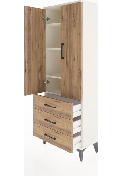 Arges Dolap 4 Raflı 3 Çekmeceli 2 Kapaklı 60x30x163 Aytaşı-çam Aytaşı Arges Dolap 4 Raflı 3 Çekmeceli 2 Kapaklı 60x30x163 Aytaşı-çam Aytaşı