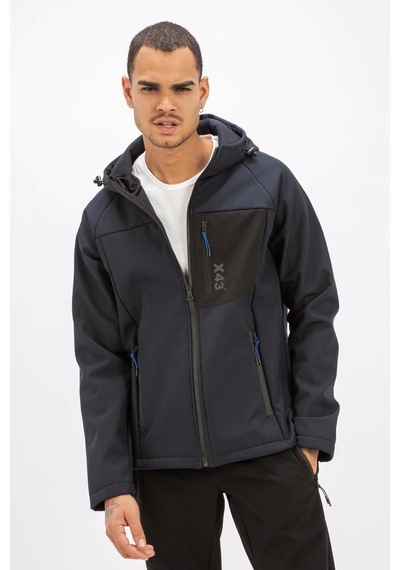 Exuma Erkek Softshell Mont Siyah