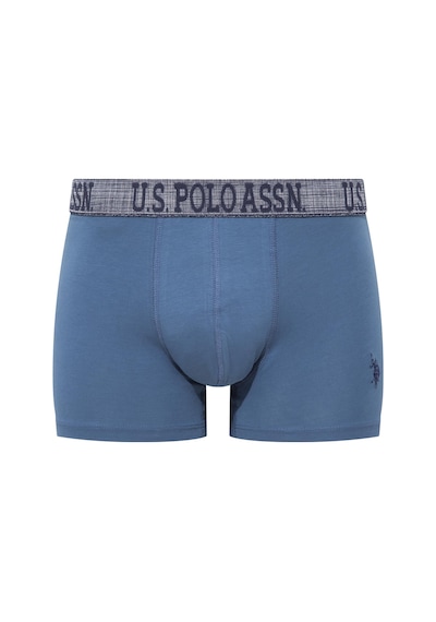 U.S. Polo Assn. Erkek Indigo-Lacivert-Baskılı 3 Lü Boxer-Indigo-Lacivert-Baskılı