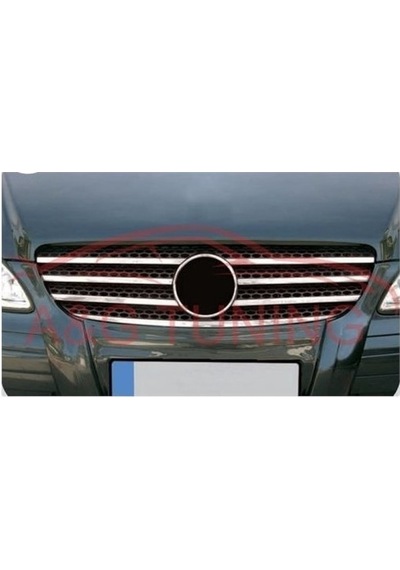 Mercedes Viano Krom Ön Panjur 2004-2010 7 Parça Paslanmaz Çelik N11.2224
