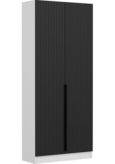 Minar Kale 210 Cm 2 Kapaklı 2b Raf Portmanto Byz Mbr Çizgili Ant