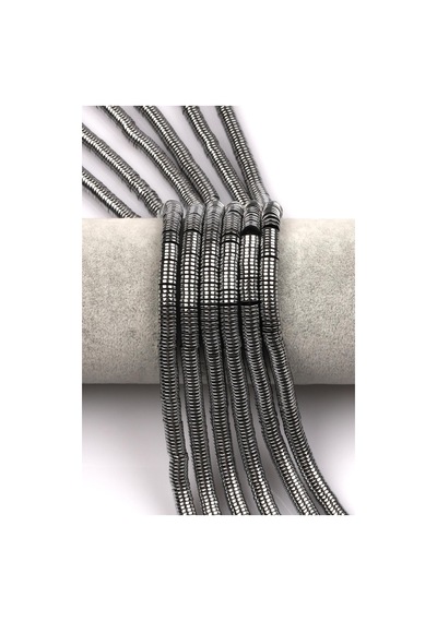 Hematit Dizi 1 X 6 Mm Pul Kesim Siyah