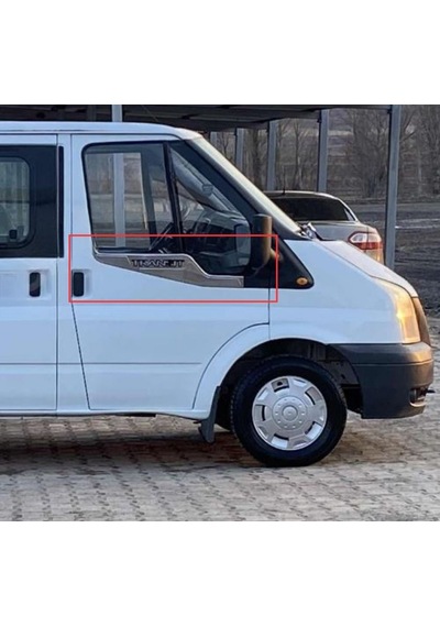 Ebal Otomotiv Ford Transit Krom Cam Çıtası 2 prç 2006-2014 P.Çelik GENİŞ YAZILI