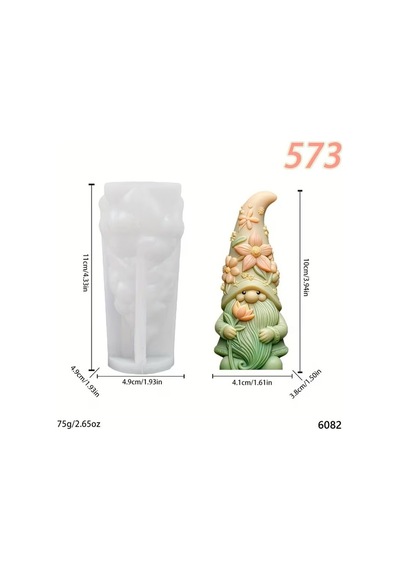 Yy6082 Çiçek Tutan Cüce Biblo Silikon Kalıp