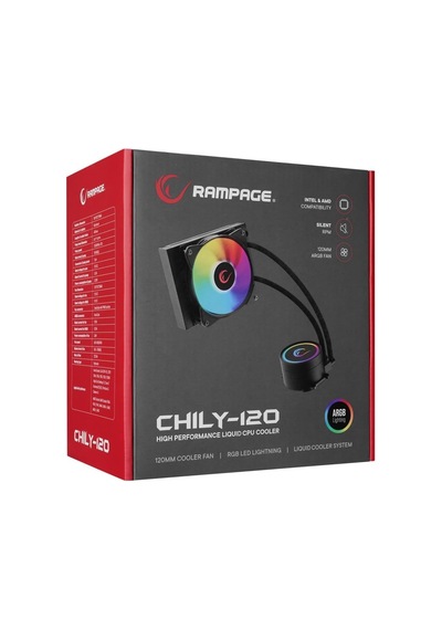 Lexroo Chıly-120 72cfm 1800rpm 12cm Argb Fan Intel/amd 120mm Su Soğutmalı Cpu Fan Standart