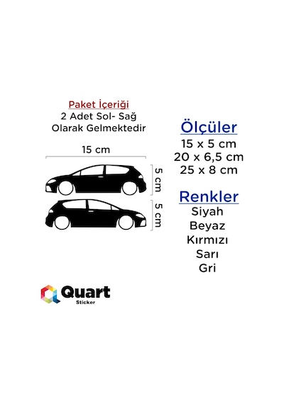 Seat Leon Basık Oto Sticker Araba Sticker (417193397)