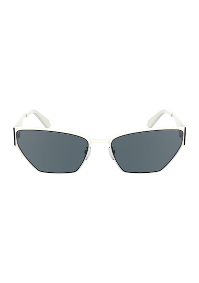 Calvin Klein Jeans Ckj 24207s 100 58 Unisex Geometrik Beyaz Metal Güneş Gözlüğü Beyaz