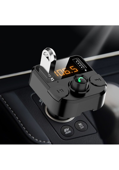 12v-24v Araçlarla Uyumlu, Çok Fonksiyonlu Bluetooth Car Fm Vericisi