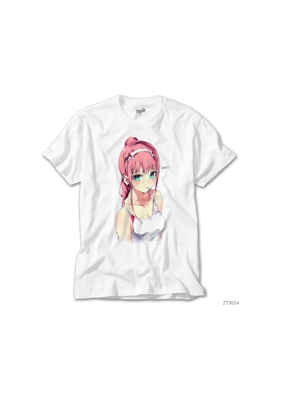 Zero Two Beyaz Tişört Beyaz
