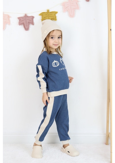 Miababy Cozy Nakış Baskılı 3lü Takım Mavi