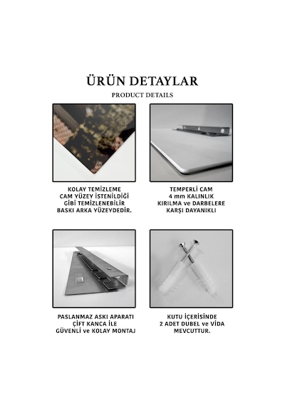 Hayat Ağacı Yatay Cam Tablo Evlika-hayat Ağacı Sonbahar Dekoratif Cam Tablo Evlika-duvar Tablosu-ev Dekor-hediye
