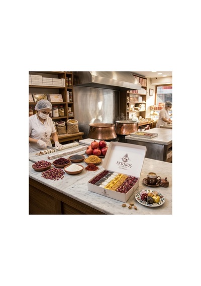 Karışık Duble Antep Fıstıklı/fındıklı Lokum 250 Gr %100 Pancar Şekeri Glikoz İçermez - 886042675