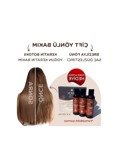 Saç Düzleştirme Ve Keratin Bakım Seti, 3x100ml