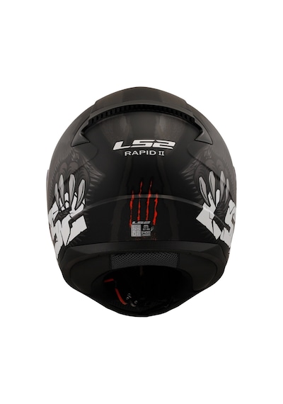 Ls2 Rapid 2 Clawn Kask Mat Siyah - Kırmızı
