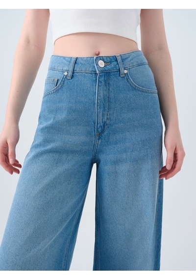 LOFT Palazzo Palazzo Fıt Kadın Pantolon Lf2039827 Q1.v1 Denim