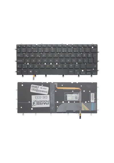 Dell Uyumlu Inspiron 13-7348 Notebook Klavye Işıklı Siyah Tr