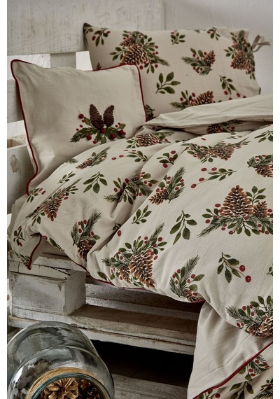 Ecocotton Laden Bebek Nevresim Seti Baskılı 100 x 150