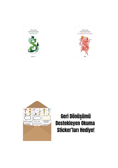 Fırtına Ciltli + Bir Yazdönümü Gecesi Rüyası Ciltli + Okuma Sticker'ları