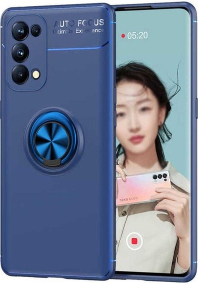 Oppo Reno 5 Pro 5g Kılıf Zore Ravel Silikon Kapak Mavi