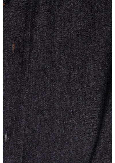 Tudors Kadın Slim Fit Düğmeli Yaka Kışlık Yün Viskon Düz Siyah Gömlek-37879 Siyah Tudors Kadın Slim Fit Düğmeli Yaka Kışlık Yün Viskon Düz Siyah Gömlek-37879 Siyah