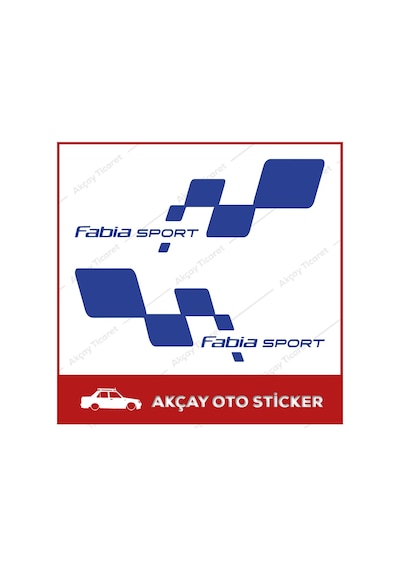 Skoda Fabia Sport Sticker (Takım Set) Fabia Sticker Oto Sticker