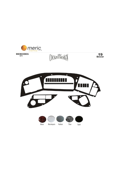 Meriç® Mercedes Tourismo Ön Torpido Kaplama 19 Parça 2007-2010 (530158479)