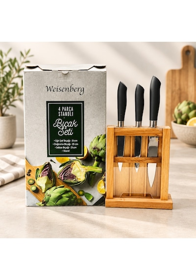 Weisenberg 4 Parça Standlı Bıçak Seti Aklby-bsva58 Diğer