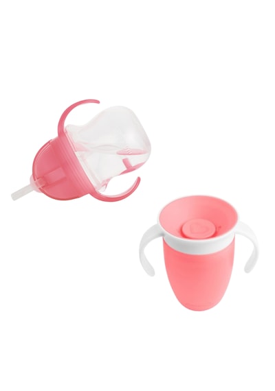 Munchkin Tıklama Kilitli Uçlu Alıştırma Bardağı 6ay+,207ml,pembe Pembe