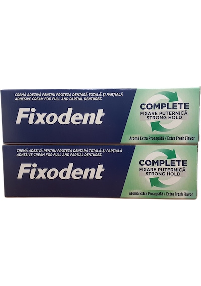 Complete Güçlü Tutuş Extra Ferah Aroma Protez Yapıştırıcı Krem 47 Gr X 2 Adet