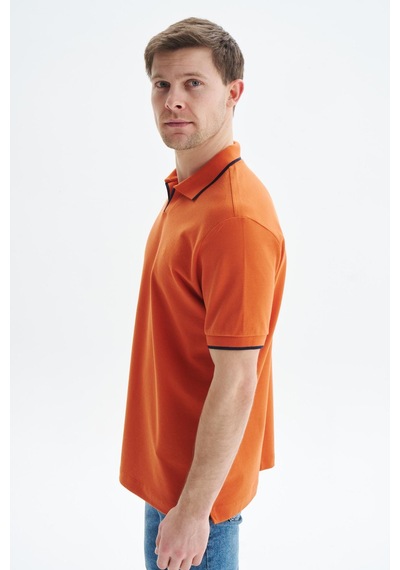 AR-MA Arma Erkek Regular Fit Basic % 100 Pamuk Pike Polo Yaka Tişört Y29374353802 Pembe