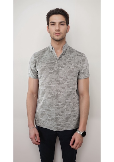 Coonless Erkek Polo Yakalı Antrasit Tshirt Antrasit