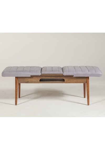 Ahşap Açılır Bench Ceviz Soho Gri