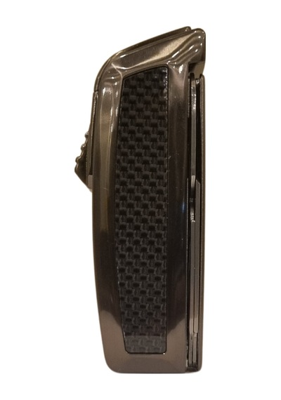 Tek Torch Pürmüz Gunmetal-karbon Desenli Dahili Puro Makaslı Metal Puro Çakmağı - Tr7957