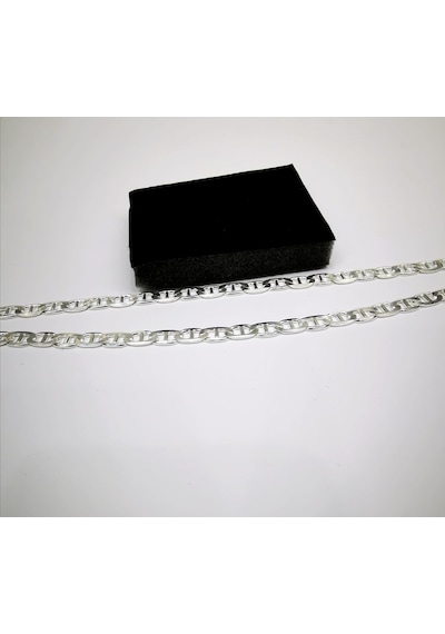 Omar Silver Erkek Barlı Gümüş Kolye Zincir 6,6 Mm