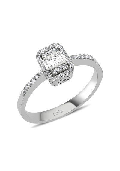 Lova 0,24 Karat Baget Pırlanta Yüzük - 1020290