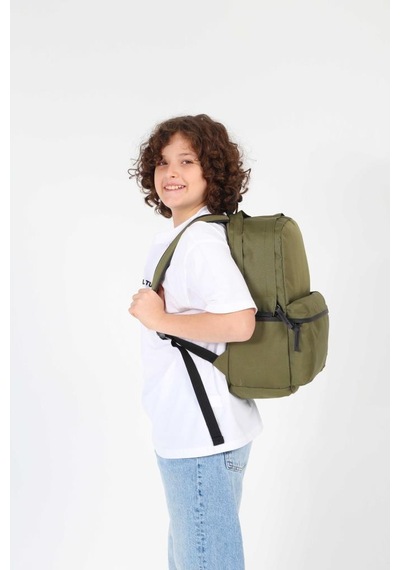 Kaukko Basic Okul Sırt Çantası Haki K1590