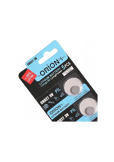Orion CR927 3V Lityum Pil / CR 927 3V Düğme Pil 5'li Kart Paket