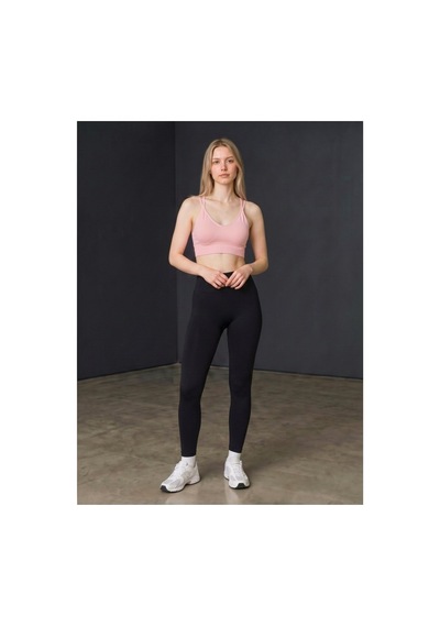 Dark Velvet Kadın Çapraz Askılı Dikişsiz Görünümlü Bralet Büstiyer Açık Pembe