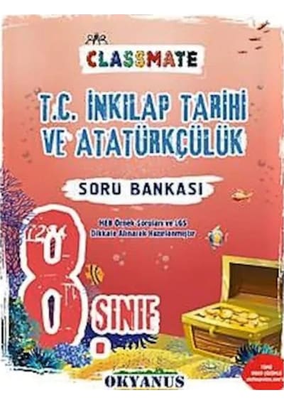 8 Sınıf Classmate Inkilap Tarihi Soru Bankası Okyanus Yay