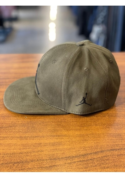 Air Jordan Haki Renk Hiphop Snapback Rapper Basket Cap Şapka