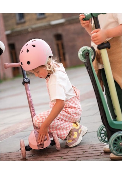Scoot And Ride Highwaykick 3s Çocuk Scooterı, Rose - Led Tekerlekli, Katlanabilir Ve Ayarlanabilir