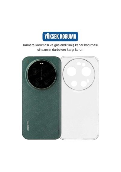 Tr Xiaomi 17 Ultra İle Uyumlu Kamera Korumalı Darbe Önleyici Ultra Slim Soft Tpu Şeffaf Silikon Kılıf Diğer